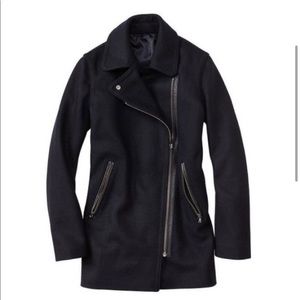 Gap Moto Peacoat with Leather Accents - XSP